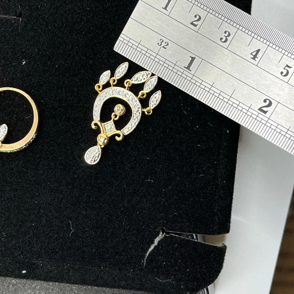 Technibond 18K Gold-Bonded Matching Set: Necklace (16-18”), Earrings & Ring - Picture 8 of 15